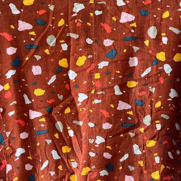 MADEWELL Short Robe Jacket Terazzo Burnt Umber Size Medium - Picture 8 of 8